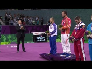 Elvin mursaliyev strikes gold for hosts wrestling baku 2015