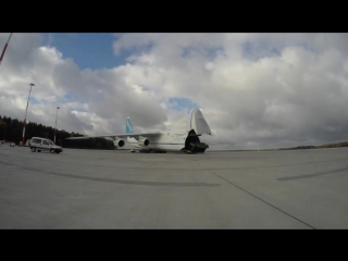 Loading operation from truck to antonov an 124