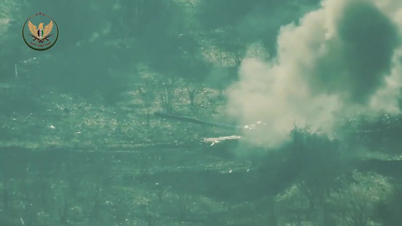 Боевики коалиции "национальный фронт освобождения" заптурили танк сирийской армии на севере провинции латакия