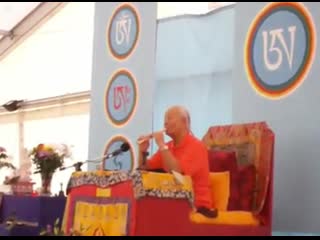Rinpoche plays om mani padme hum at the gana puja after party