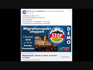 Veranstaltungs tip un migrationspakt stoppen theaterplatz in dresden sachsen am sonntag, 9 dezember, 13 30 uhr,