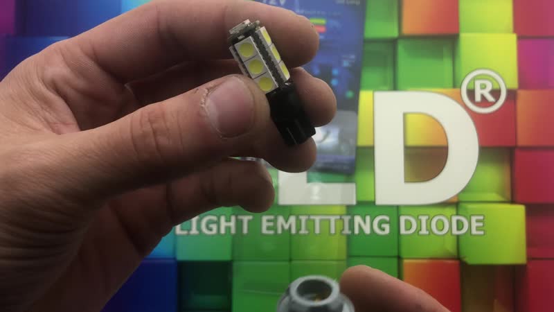 Автолампа светодиодная t10 w5w 13 smd 5050 black