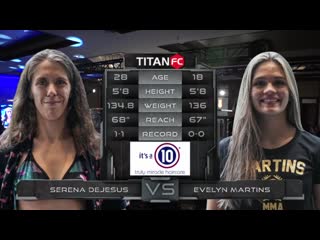 Titan fc 64 evelyn martins vs serena dejesus