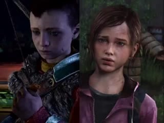 Ellie x atreus || the last of us || god of war || game vine