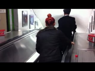 Original drunk japanese businessman escalator fail