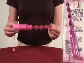 Анальная цепочка waterproof vibrating pleasure beads с вибрацией