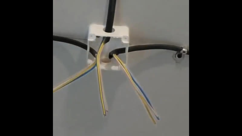 Разделка кабеля в распредкоробке (видео от подписчика)