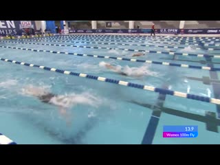 16 year old claire curzan demolishes 100m fly