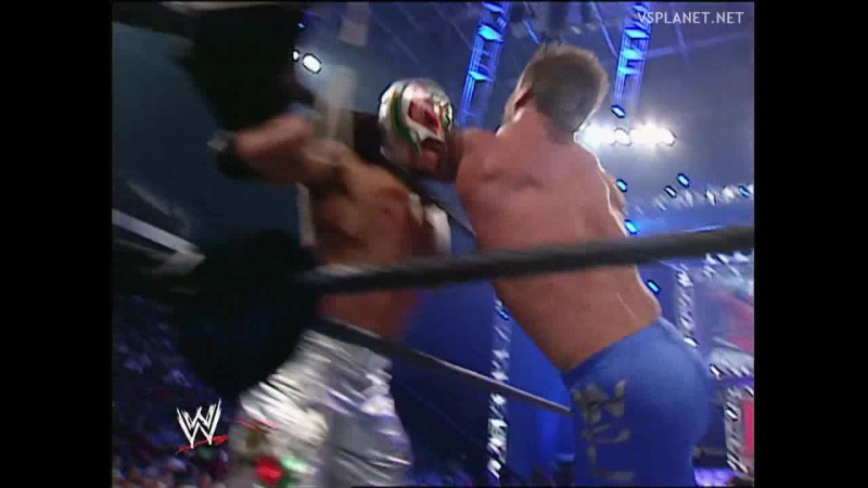 Chris benoit &amp; kurt angle vs edge &amp; rey mysterio, wwe no mercy 2002