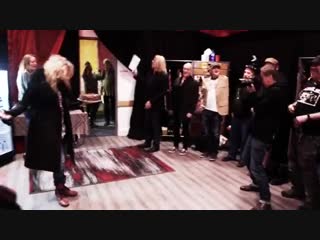 Celebreiting rick savage birthday in belfast (02/12/2018)