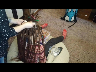 Нарезка натуральных дред 2