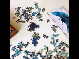 Деревянный пазл "волшебный мотылек" nova puzzles