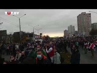 Протестующие пропустили скорую 25 октября 1