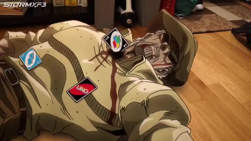 Дио и джотаро играют в уно