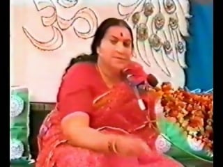 Shri mataji nirmala devi at sankranti puja, rahuri, india