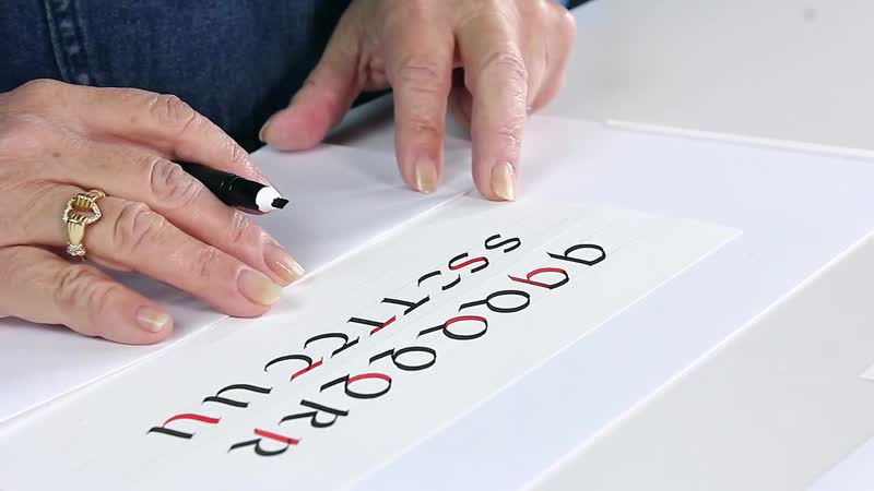 Унциал // a beginners guide to uncial calligraphy q z with janet takahashi каллиграфская [каллиграфия]