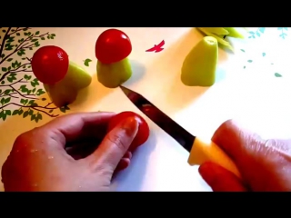 7 life hacks how to cut the sausage art in vegetables garnish cucumber tomato carving