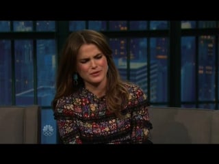 Keri russell sexy late night with seth meyers 3 2 2016