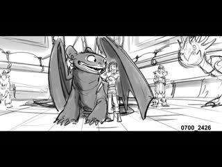 [deleted scene] hiccup vs eret in httyd2