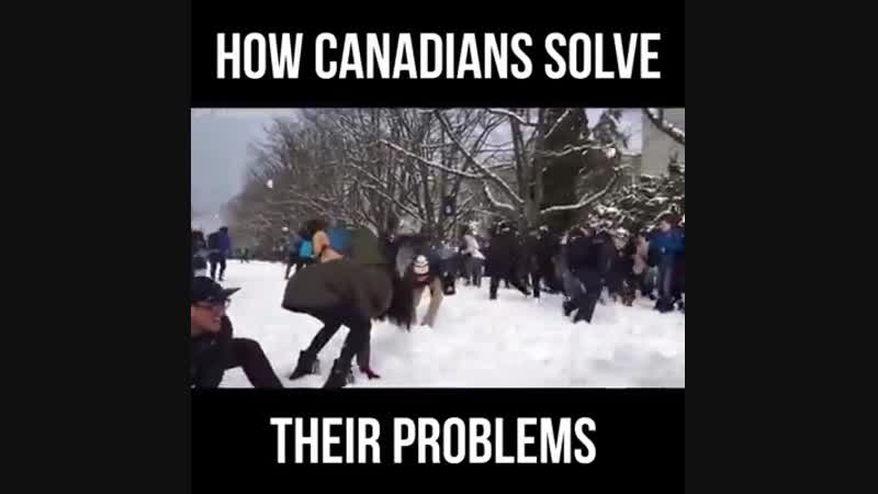 Канадцы развлекаются и от стресса избавляются