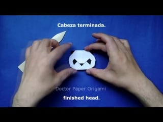 Origami panda bear (origami oso panda) tutorial makoto yamaguchi