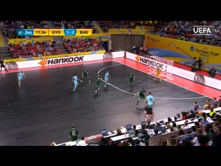 Futsal cup highlights third place play off győr v barcelona