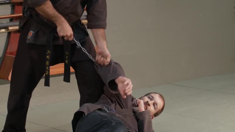 Ninja weapons training kusari fundo hidden chain bujinkan ninjutsu training