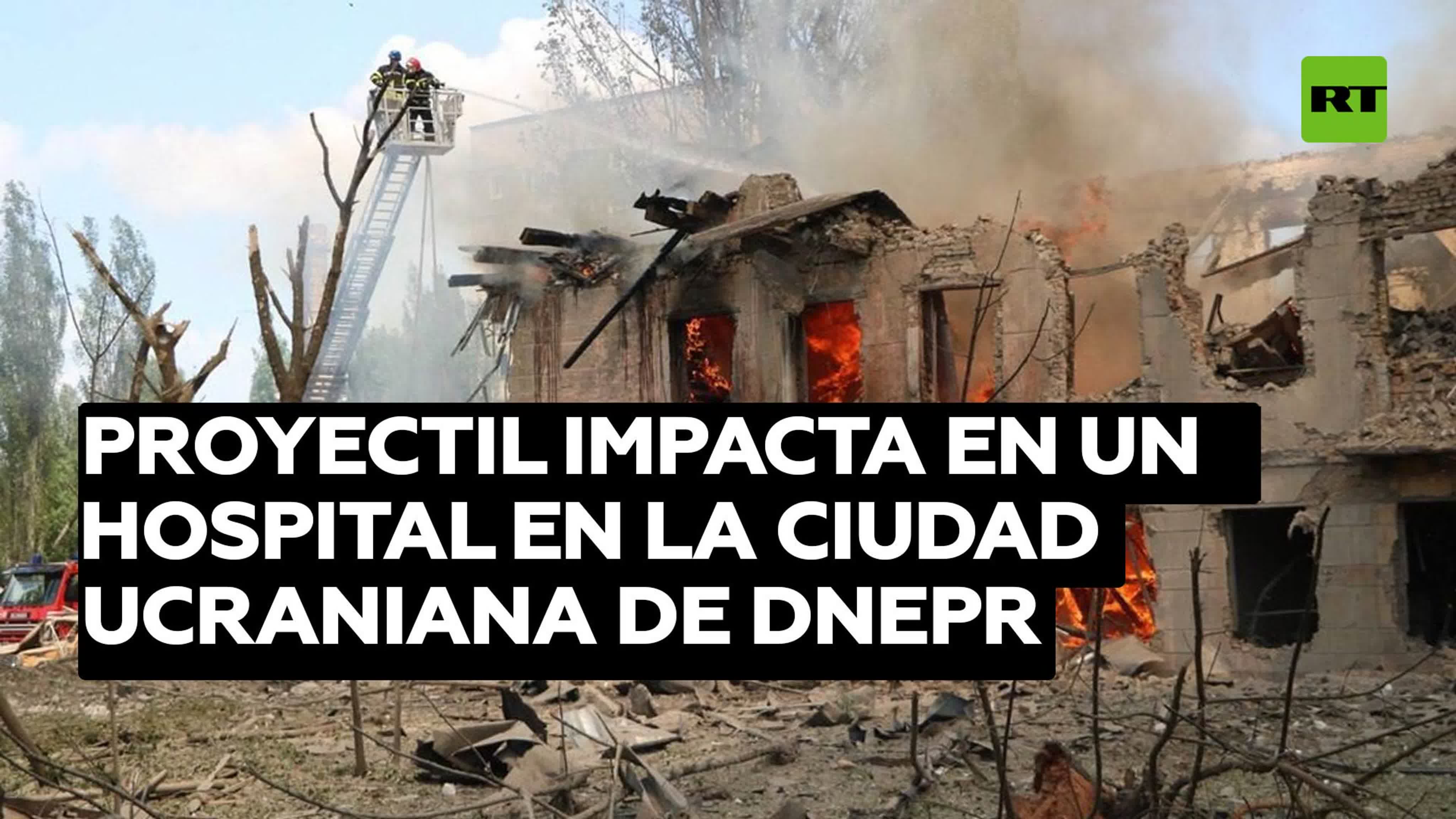 Proyectil impacta en un hospital en la ciudad ucraniana de dnepr - BEST XXX  TUBE