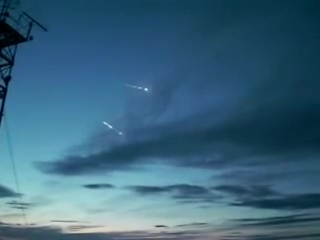 [real] приземление боеголовок баллистической ракеты