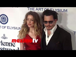 The art of elysium 2016 heaven gala johnny depp & amber heard