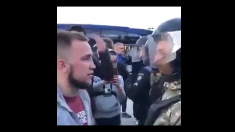 «давай драться ты мужик или нет?» ультрас «металлиста 1925» против полиции