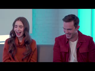 Lily collins on her obsession with #realhousewives and that time nicholas hoult was shot!