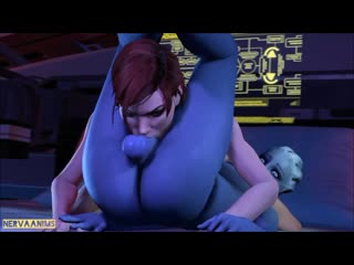 Liara t'soni vs femshep | mass effect | futa | 18+