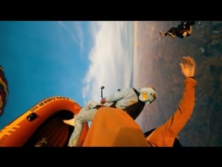 Hot air balloon rafting rope swing (skydiving) morgan oliver allen