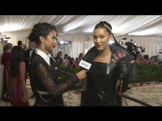 Bella hadid on her 10 pound sewn in veil (met gala 2018 with liza koshy vogue)