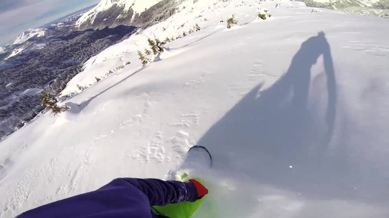 The art of ride snowboarding off piste backcountry dji phantom 2 gopro hero 3+