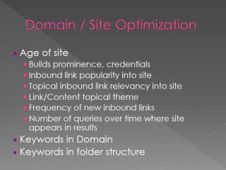 Search engine optimisation(seo)