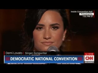 Demi lovato performs confident 2016 democratic national convention