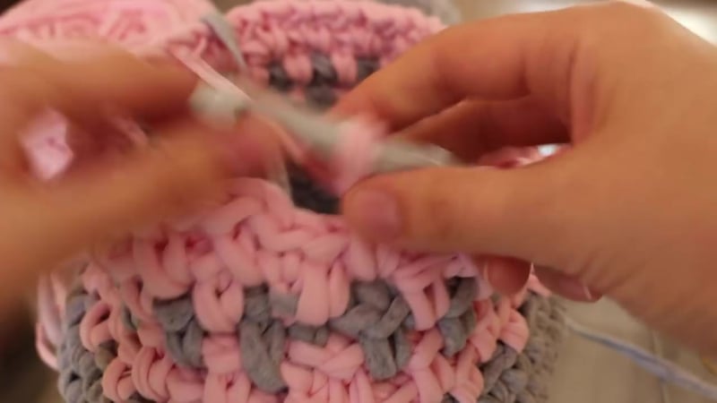 Рюкзак из трикотажной пряжи silena вязание #k