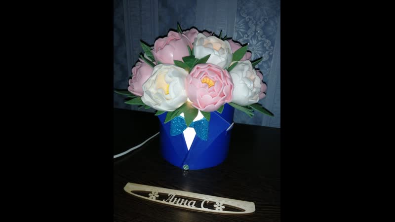 Шляпная коробка для цветов из изолона на плафоне (легко и просто) светильник из изолона