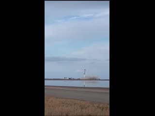 Starship компании spacex взорвался после успешной посадки (vhs video)