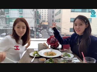 190219 v live hyomin eunjung