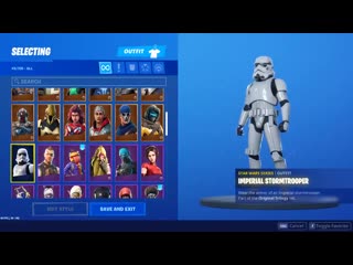 Вид скина "штурмовик", fortnite x star wars