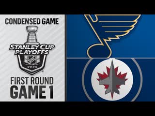 St louis blues vs winnipeg jets r1, gm1 apr 10, 2019 highlights hd