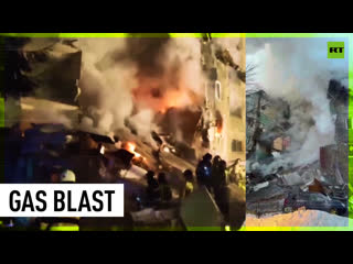 Gas explosion rocks apartment block in russia