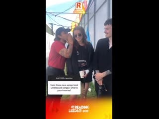 Pvris at reading/leeds fest answering fans questions rocksound great britain 24/08/2019