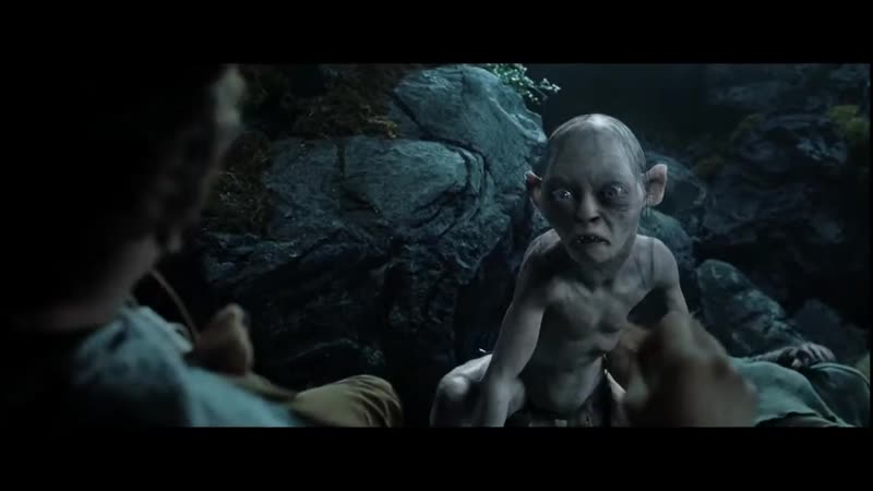 Голлум нападает на фродо и сэма властелин колец две крепости