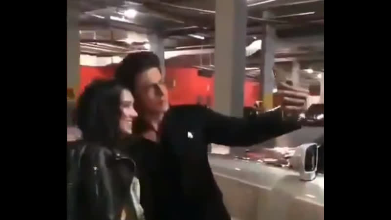 Shahrukhkhan @iamsrk doing selfies with a fan in london @arsenal match