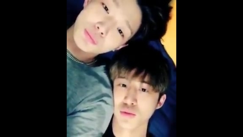 Bobby &amp; hanbin in v app live broadcast part 1