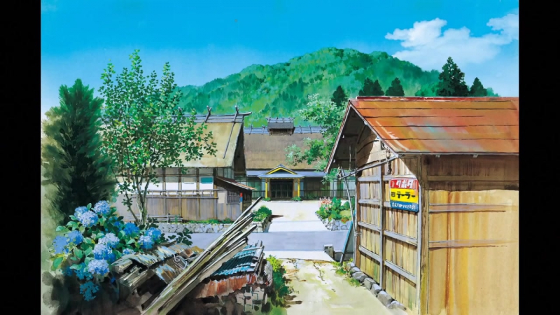Ghibli backgrounds by kazuo oga